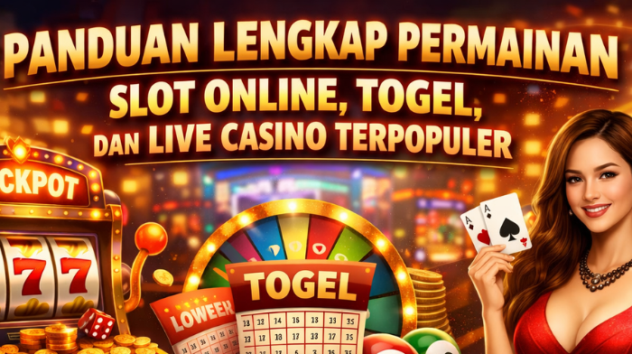 Panduan Lengkap Permainan Slot Online, Togel, dan Live Casino Terpopuler