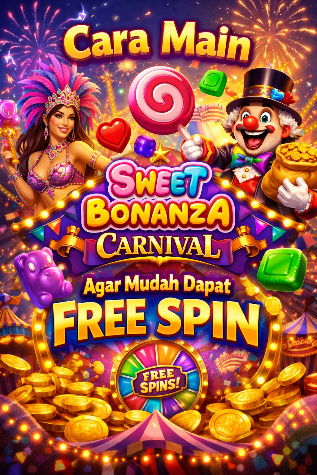 Cara Main Sweet Bonanza Carnival agar Mudah Dapat Free Spin